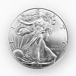 2022 American Silver Eagle Coin Silver Bullion One Dollar Liberty Eagle Design
